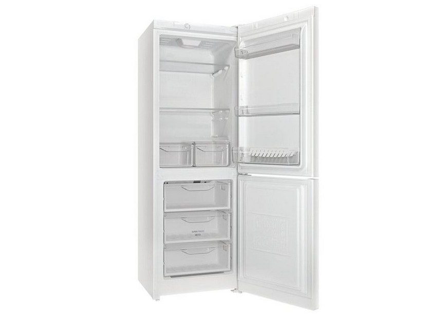Элегантный белый двухкамерный холодильник Indesit