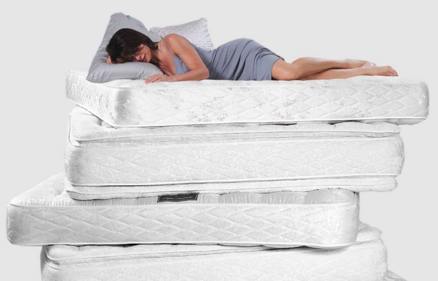assorted mattresses