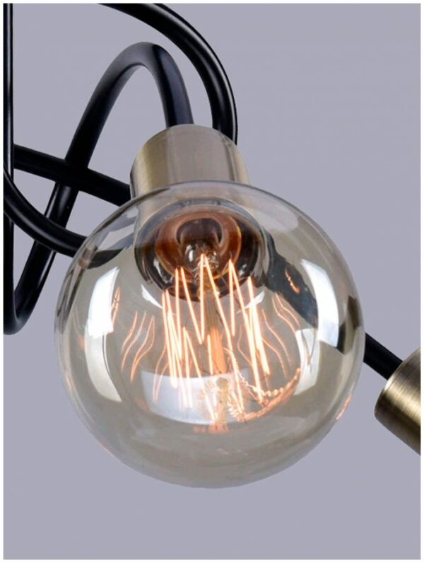 Люстра лофт Россвет с возможностью использования светодиодных лампочек мощностью до 12Вт