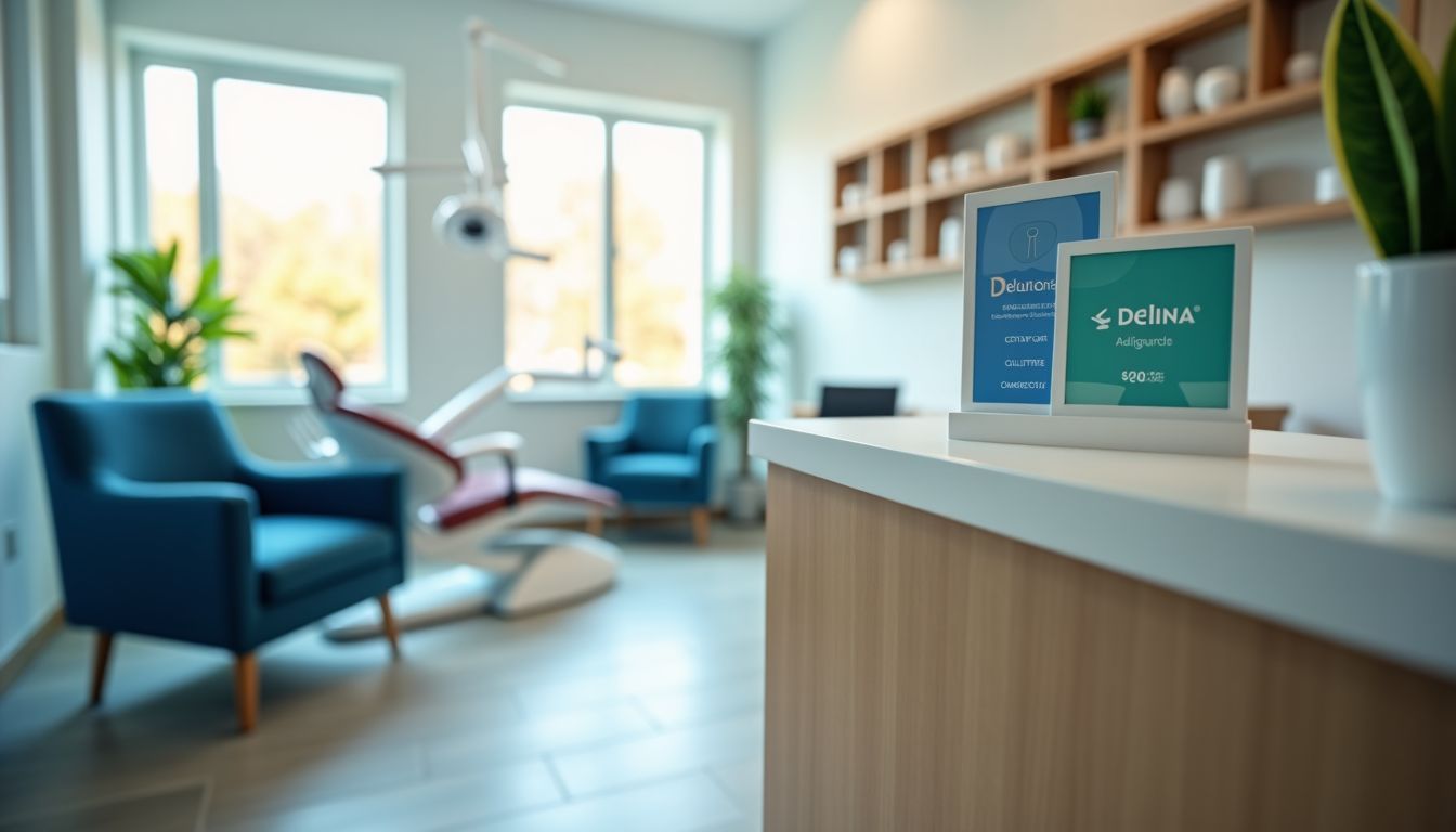 A modern dental office with organized tools and inviting atmosphere.