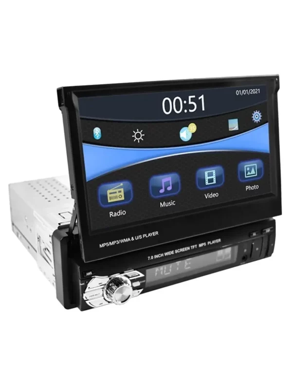 Автомагнитола 1 din с выдвижным 7" экраном, Bluetooth - Image 2