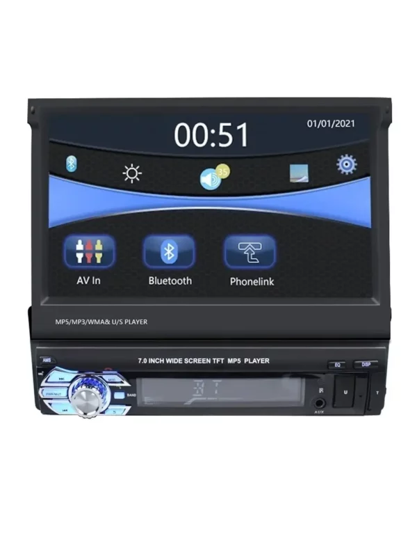 Автомагнитола 1 din с выдвижным 7" экраном, Bluetooth - Image 4