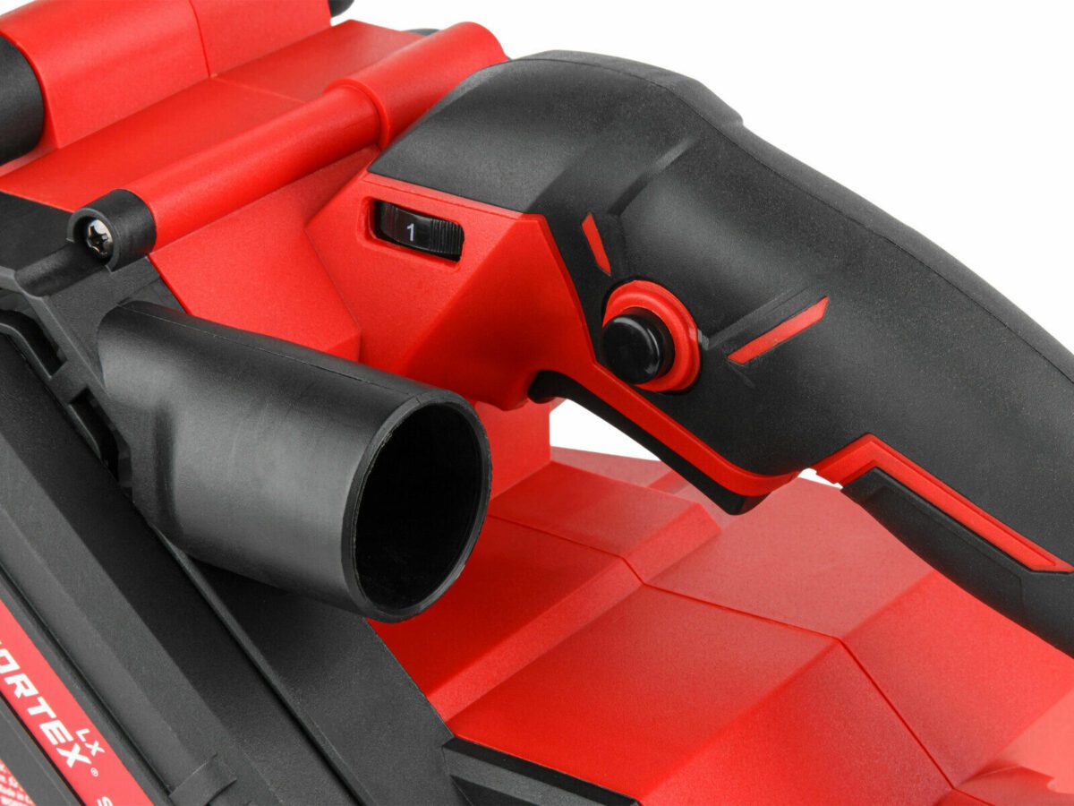 Красно-черный корпус электроинструмента Vortex с переключателем и эргономичной ручкой