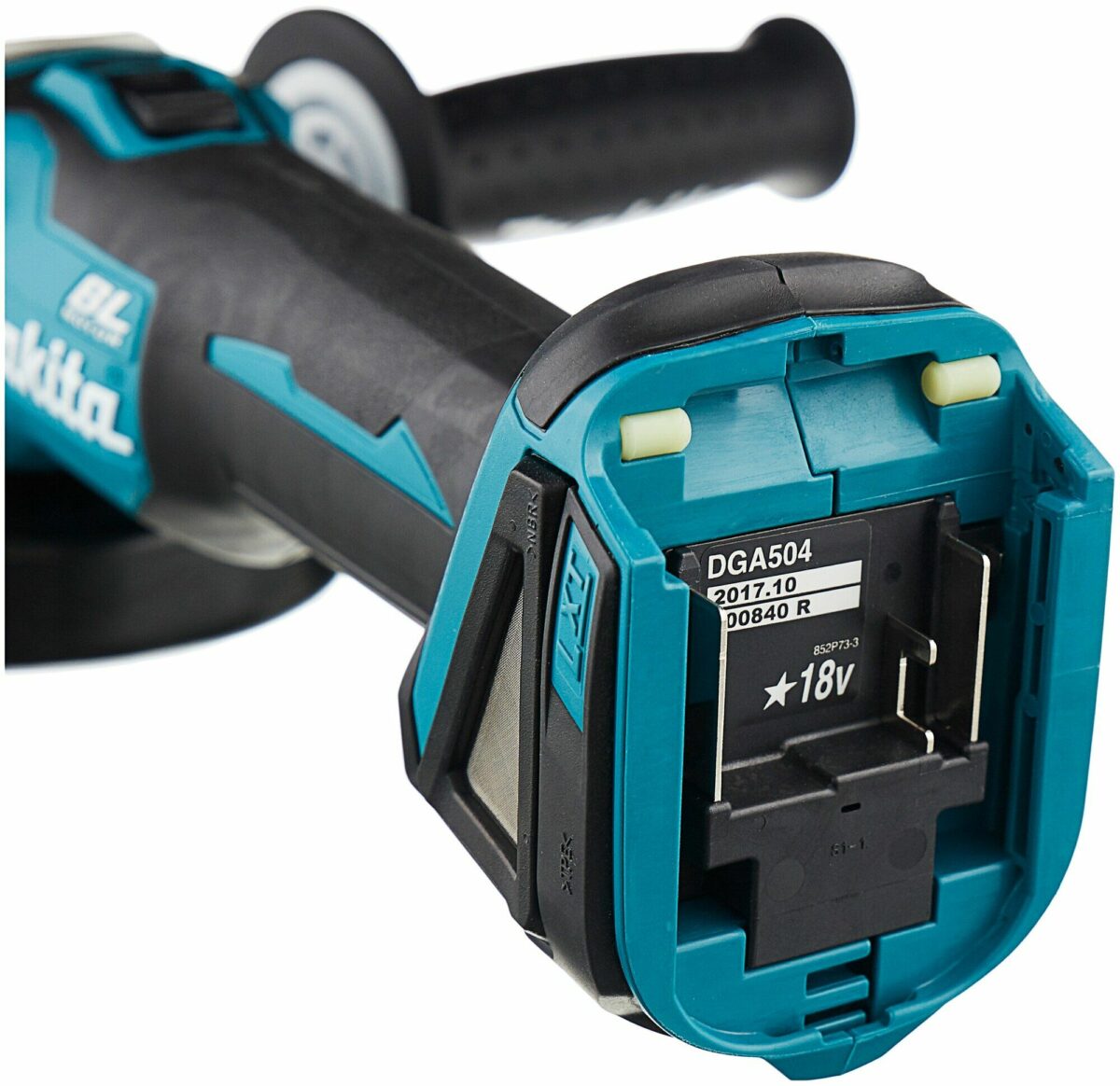Makita DGA504 - угловая шлифовальная машина с BL-мотором и LXT системой, напряжение 18 В