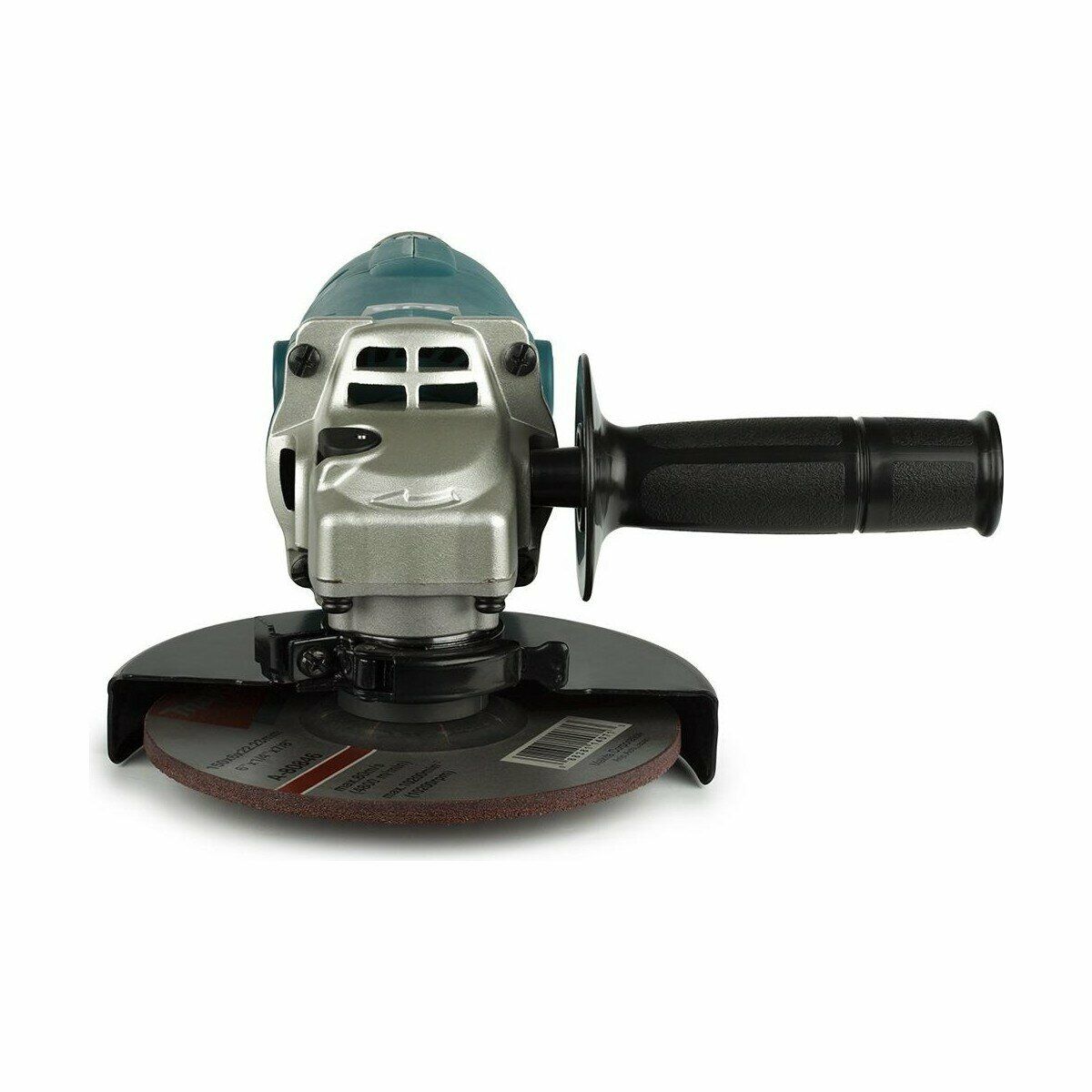 Угловая шлифовальная машина с шлифовальным диском, защитным кожухом и удобной текстурированной рукояткой