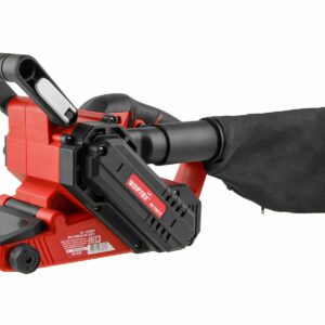 Ленточная шлифовальная машина Vorttex SB 7580F, оснащенная пылесборником для удобного и чистого шлифования