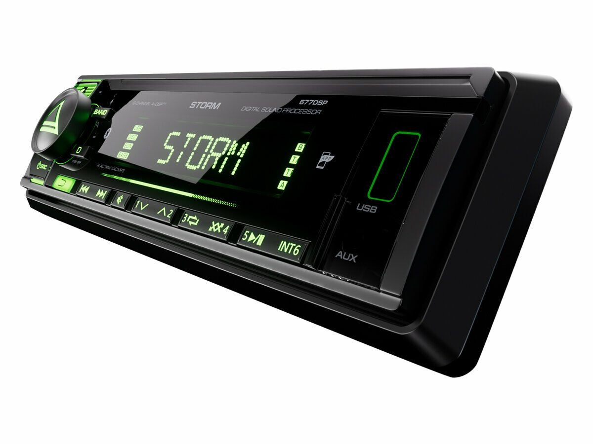 Автомобильная магнитола Storm 6770DSP с USB и AUX подключением, цифровым звуковым процессором и современным управлением