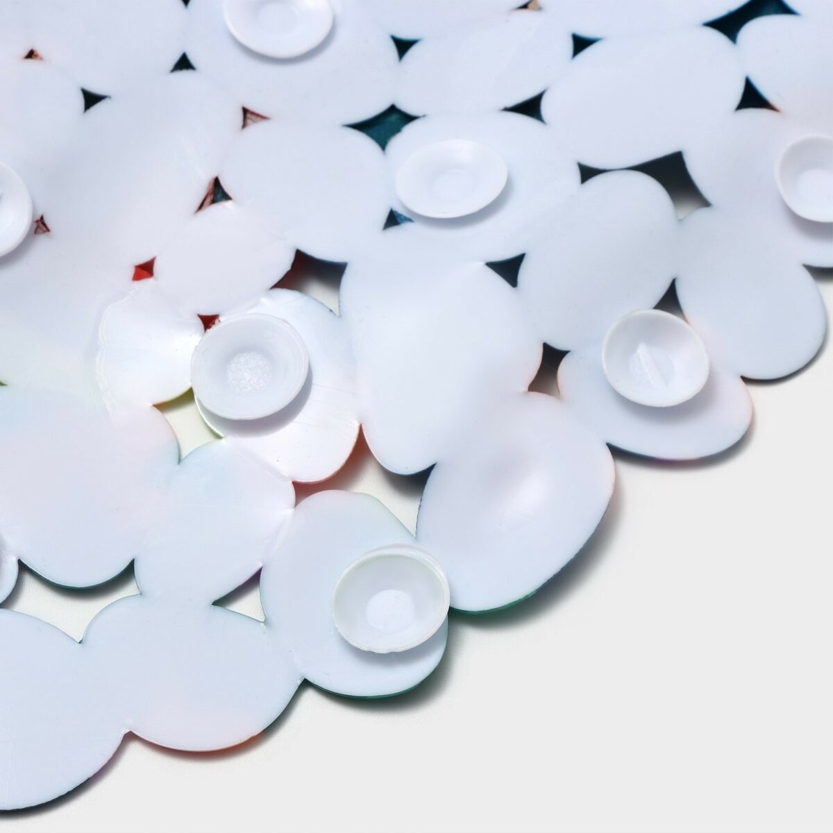 Противоскользящий резиновый коврик для ванной с присосками 35×68 см Массажный противоскользящий коврик для ванной с надежными прозрачными присосками 35×68 см