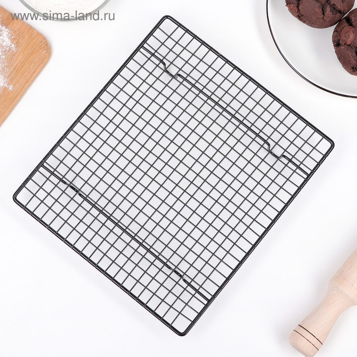 Решётка для глазирования и охлаждения – идеально для десертов Металлическая решётка с ножками для глазирования, остывания выпечки и десертов