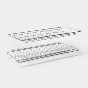 Комплект посудосушителей с поддоном для шкафа 60 см: решетка для стаканов, дуги для тарелок и водосборный поддон