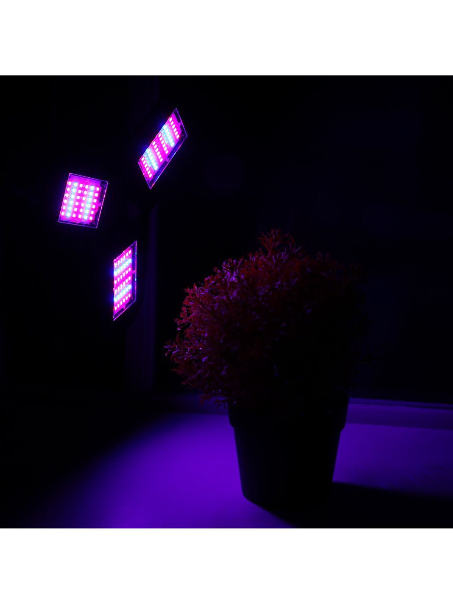 Складная светодиодная лампа для роста растений с мощностью 22 Вт и биколорным спектром, освещающая комнатное растение