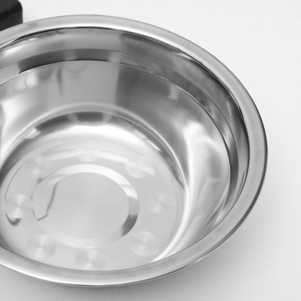 Миска из нержавеющей стали для подставки с мисками для кошек и собак Металлическая миска с закатанным краем и зеркальной поверхностью для подставки