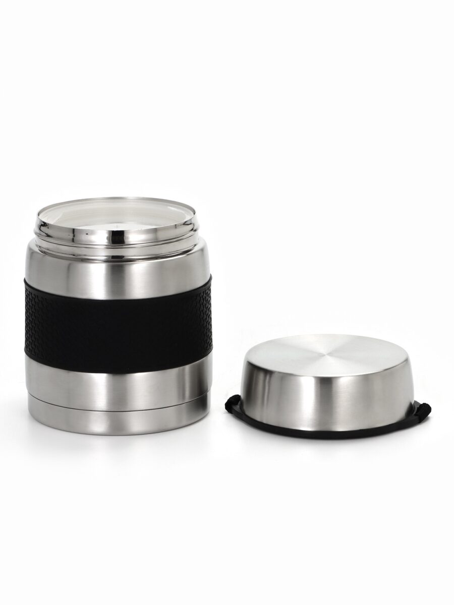 Пищевой термос для еды с широким горлом и контейнером из нержавеющей стали, 1 л Термос для еды из нержавеющей стали с контейнером, широкий горловой дизайн и удобная крышка